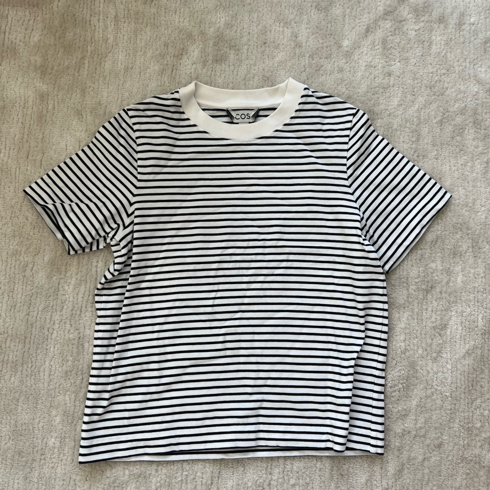 COS Striped Short Sleeve Tee